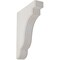 Ekena Millwork 1 3/4"W x 7 1/4"D x 9 1/2"H Bedford Wood Vintage Decor Bracket, Chalk Dust White BKTWD02X07X10BEWH - alternate 1